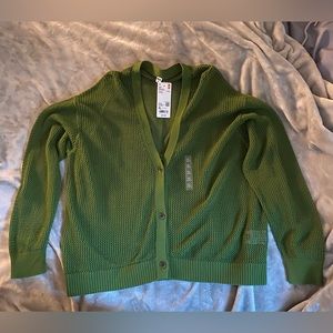 Uniqlo Women's Mesh Long Sleeve Cardigan